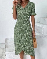 Ellaine™ - Floral Tummy Covering Summer Dress