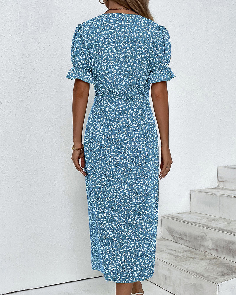 Ellaine™ - Floral Tummy Covering Summer Dress