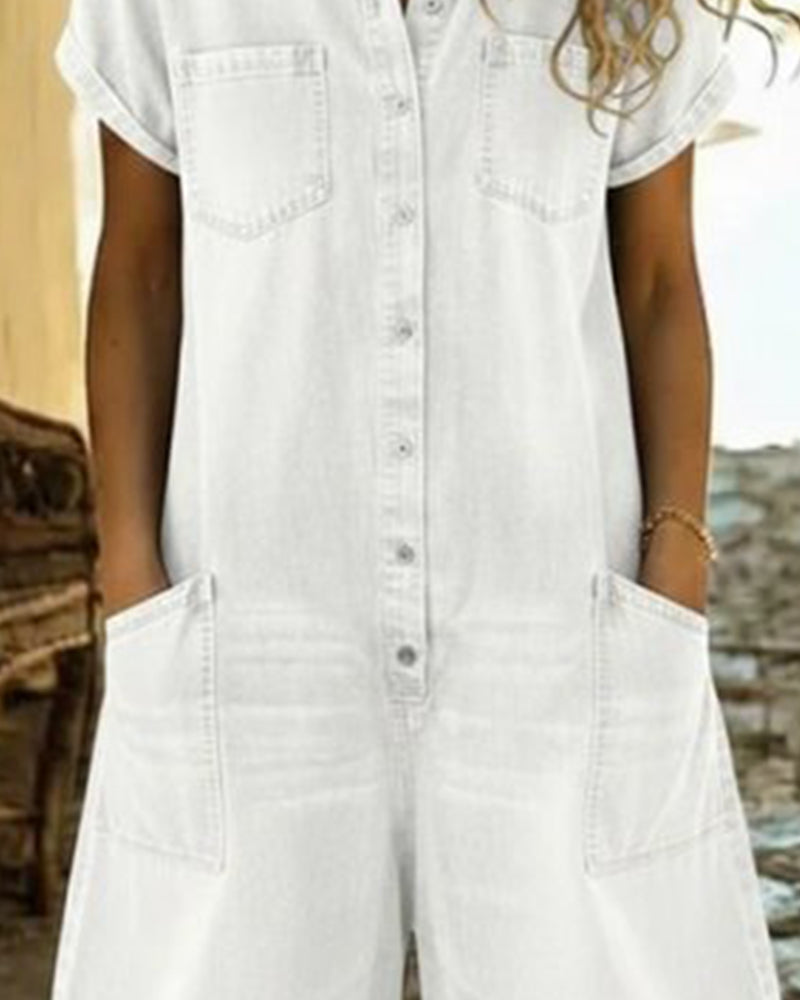 Briar | Short Sleeve Playsuit Dress