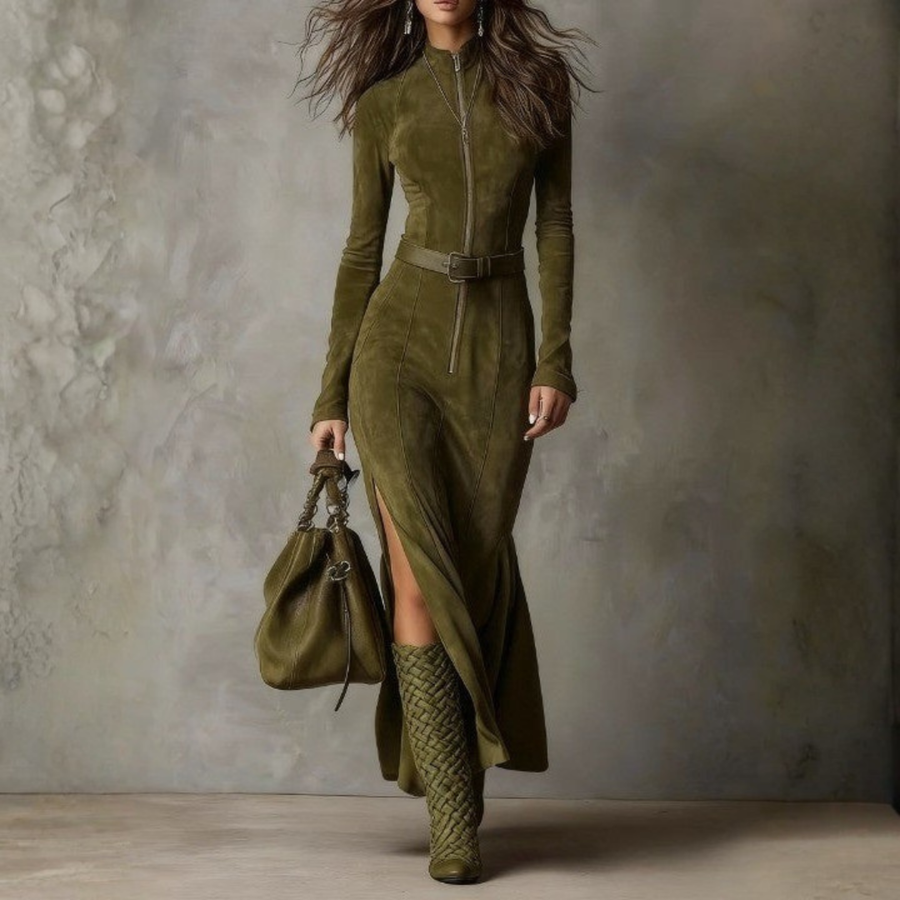 Alessia Long Suede Dress