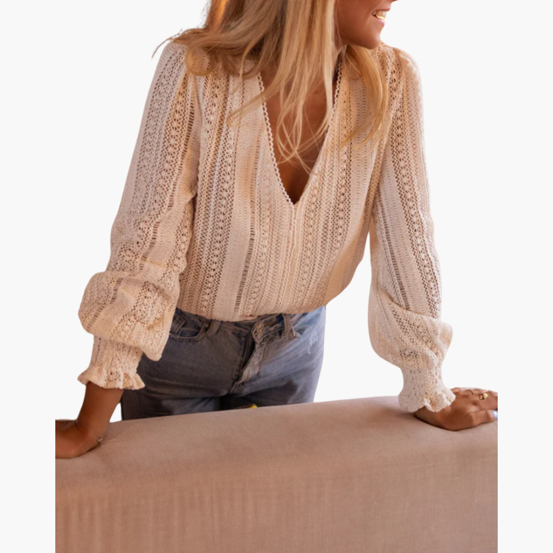 Alice | Stylish Elegant V-Neck Blouse
