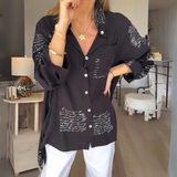 Carla™ | Handwritten Button-Up Shirt