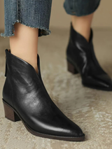 Camille | Low Heel Ankle Boots