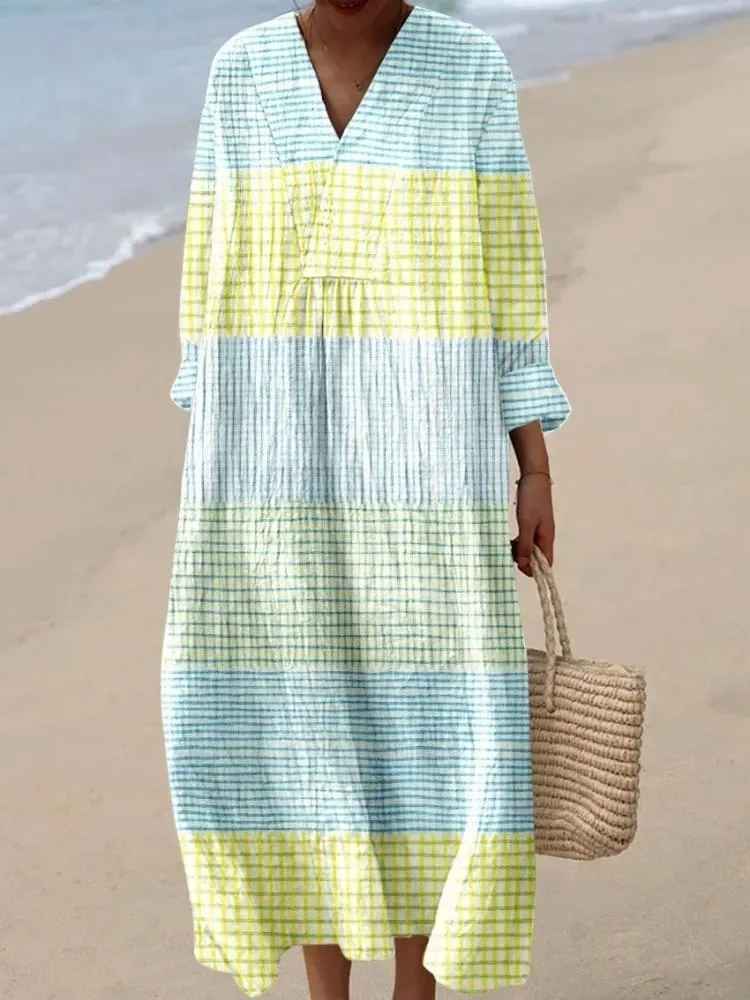 Allison - Boho Vintage Maxi Dress