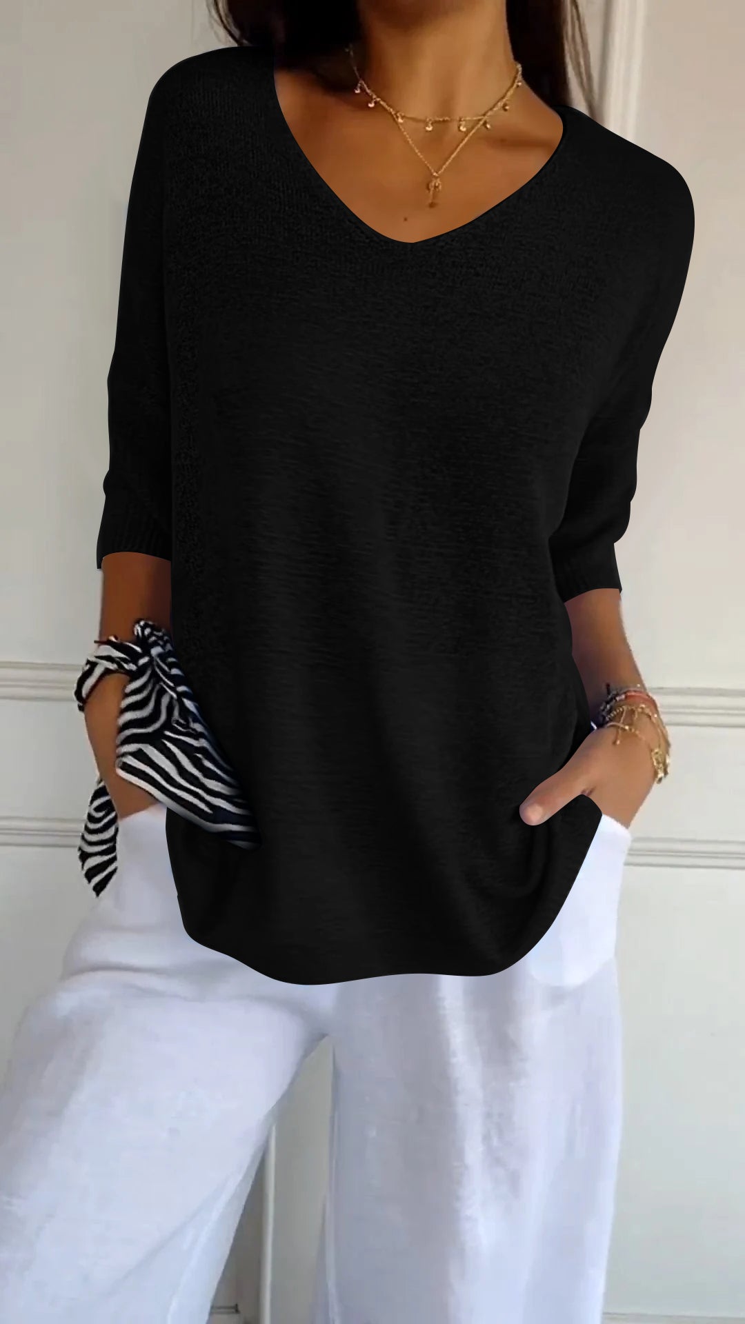 Amanda | Casual Knit Blouse