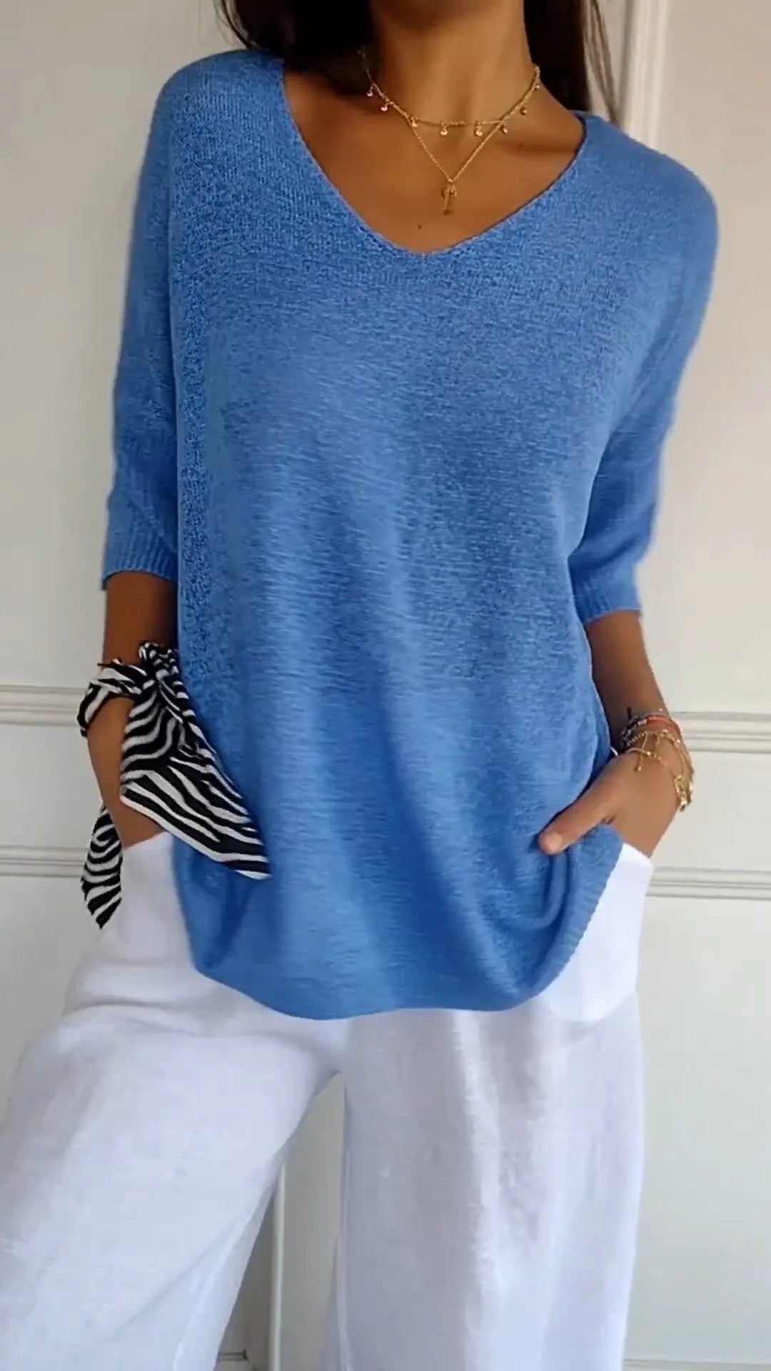 Amanda | Casual Knit Blouse