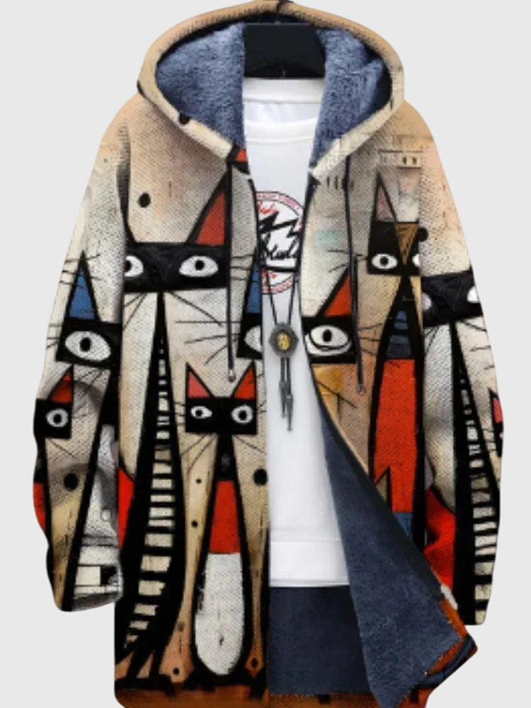 Anna | Jacket with Artistic Print