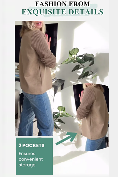 Alesia - Stylish Casual Button Blazer