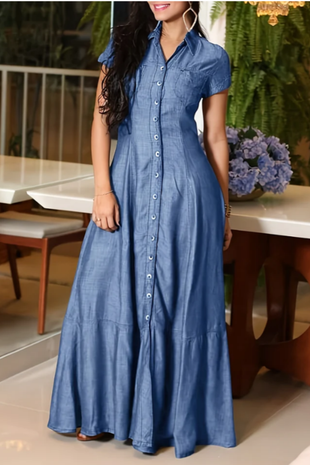 Bonnie | Long Denim Dress