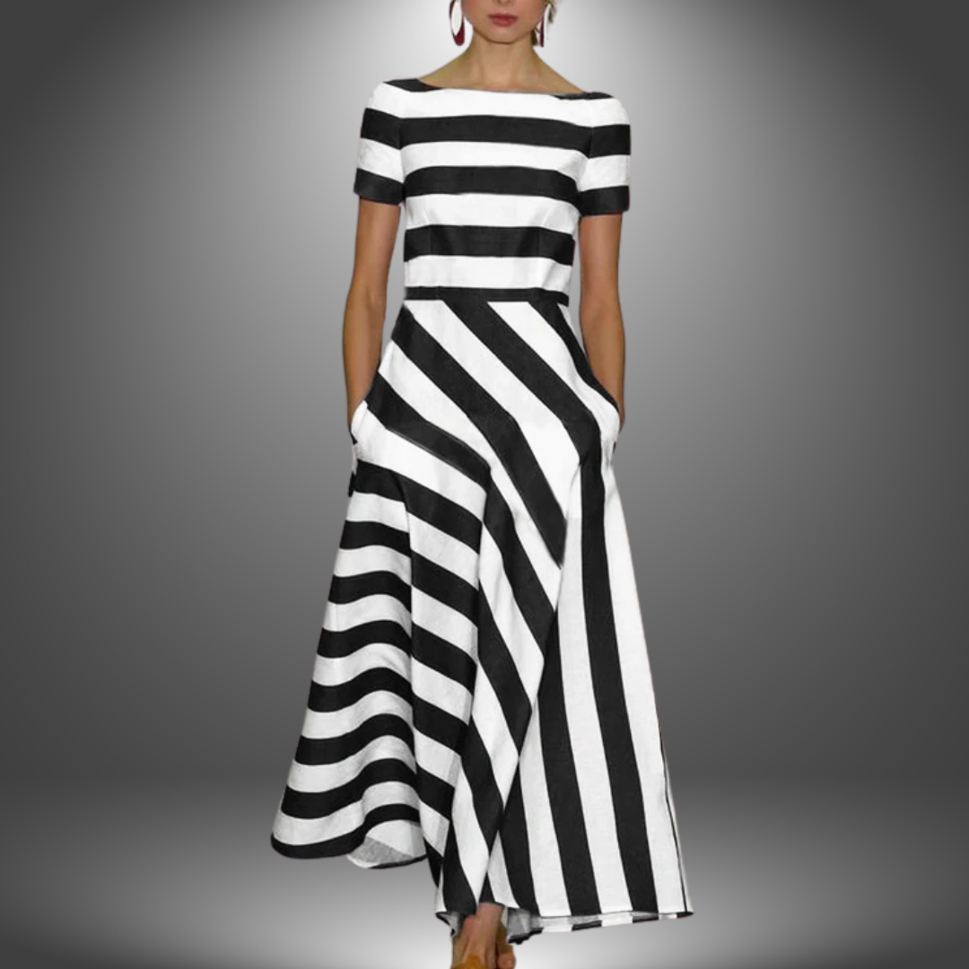 Aria - Light & Fluid Stripe Dress