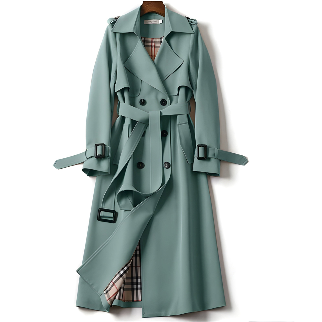 Elara - Women’s Classic Double-Breasted Trench Coat