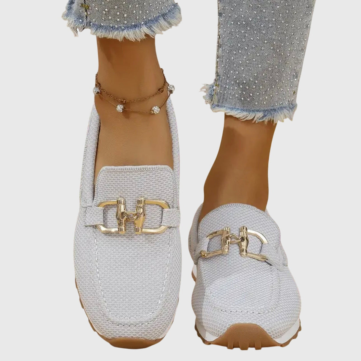 EMMA – ELEGANT TEXTURED SLIP-ON COMFORT LOAFERS