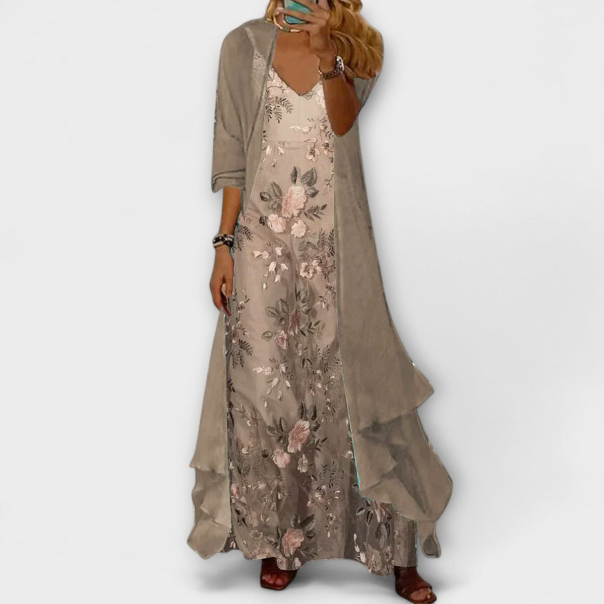 Cleo | Elegant Tummy Coverage Two-Piece Set