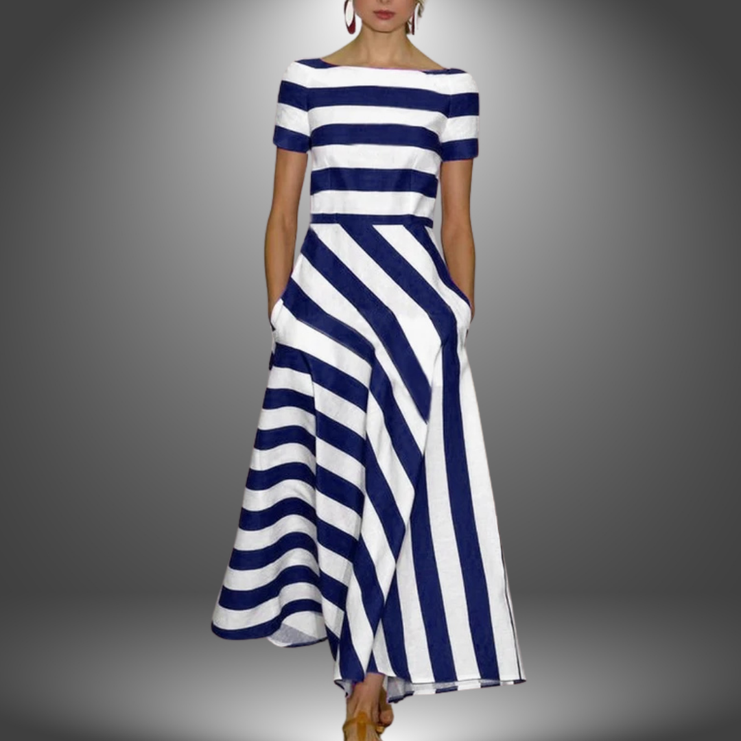 Aria - Light & Fluid Stripe Dress