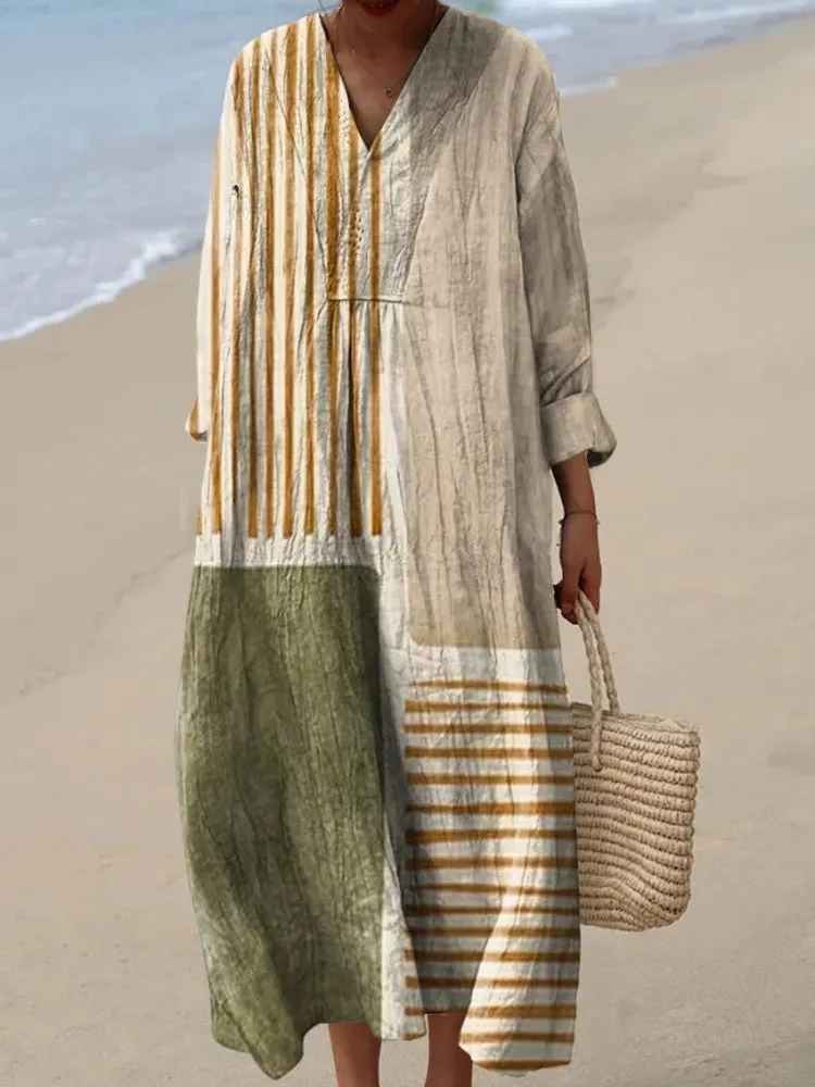 Allison - Boho Vintage Maxi Dress