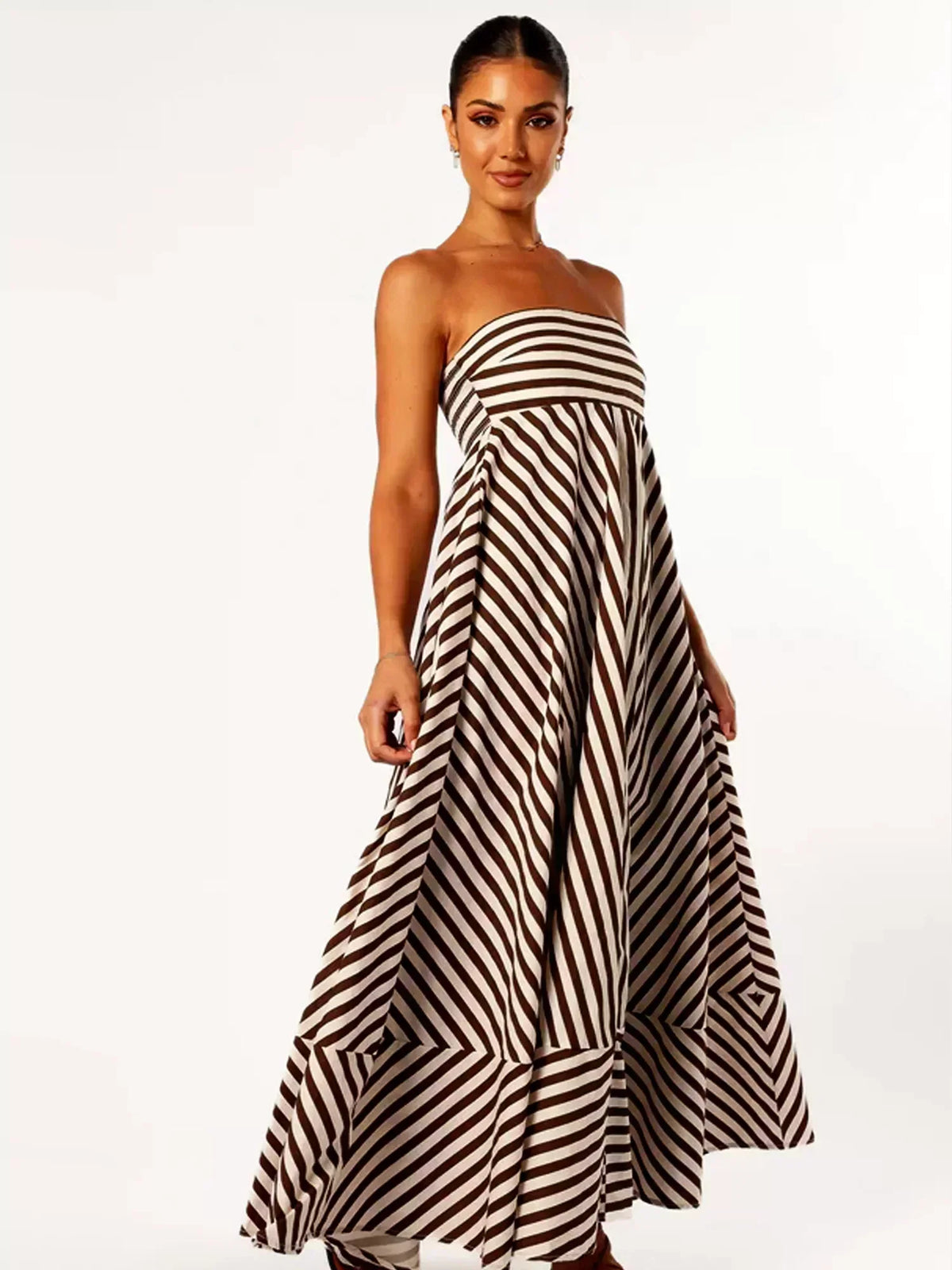Damaris - Comfortable Stylish Ruched Maxi Dress