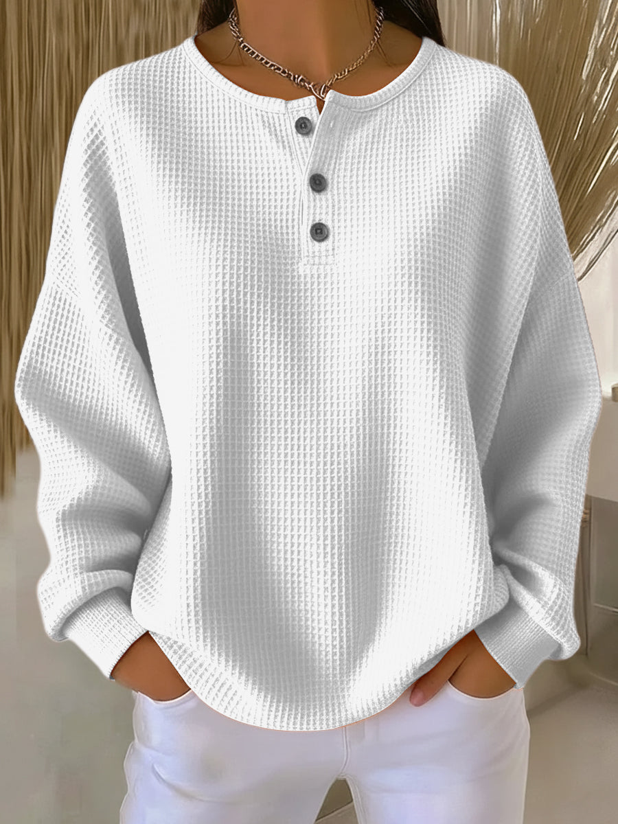 Anne™ - Casual Sweatshirt with Collar