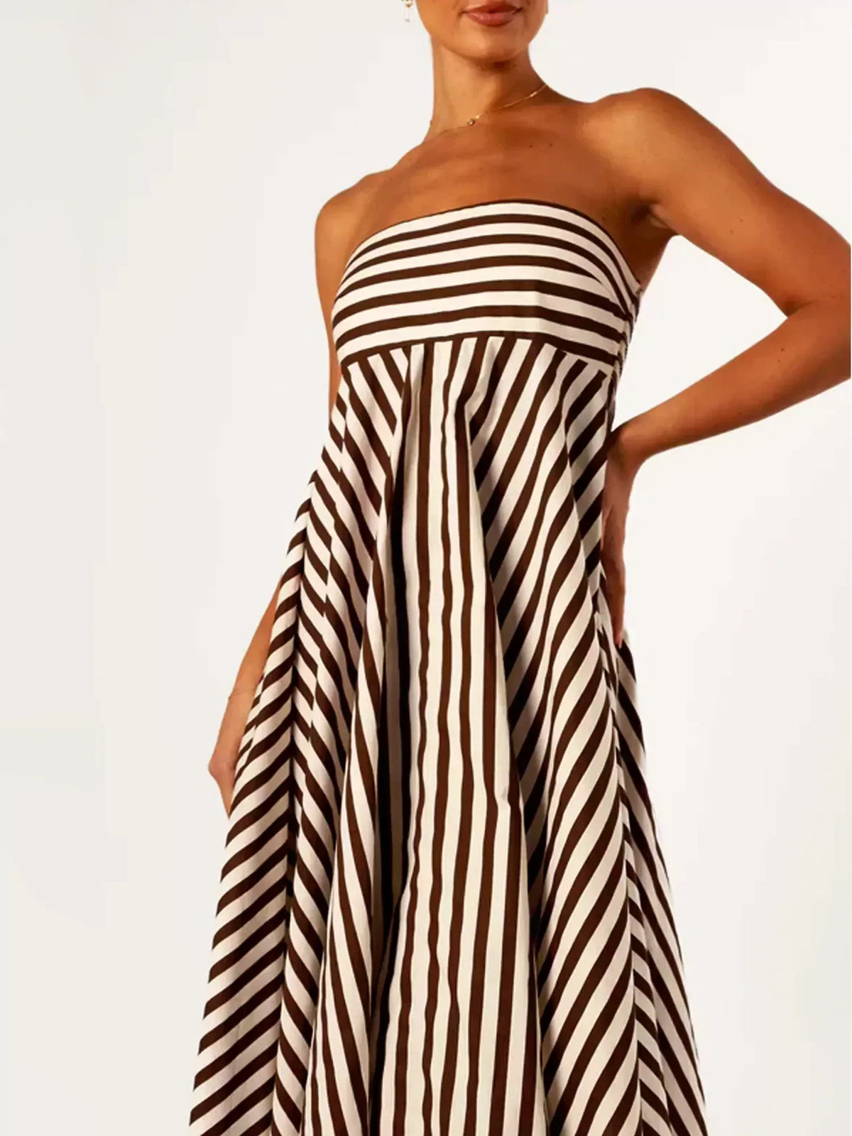 Damaris - Comfortable Stylish Ruched Maxi Dress