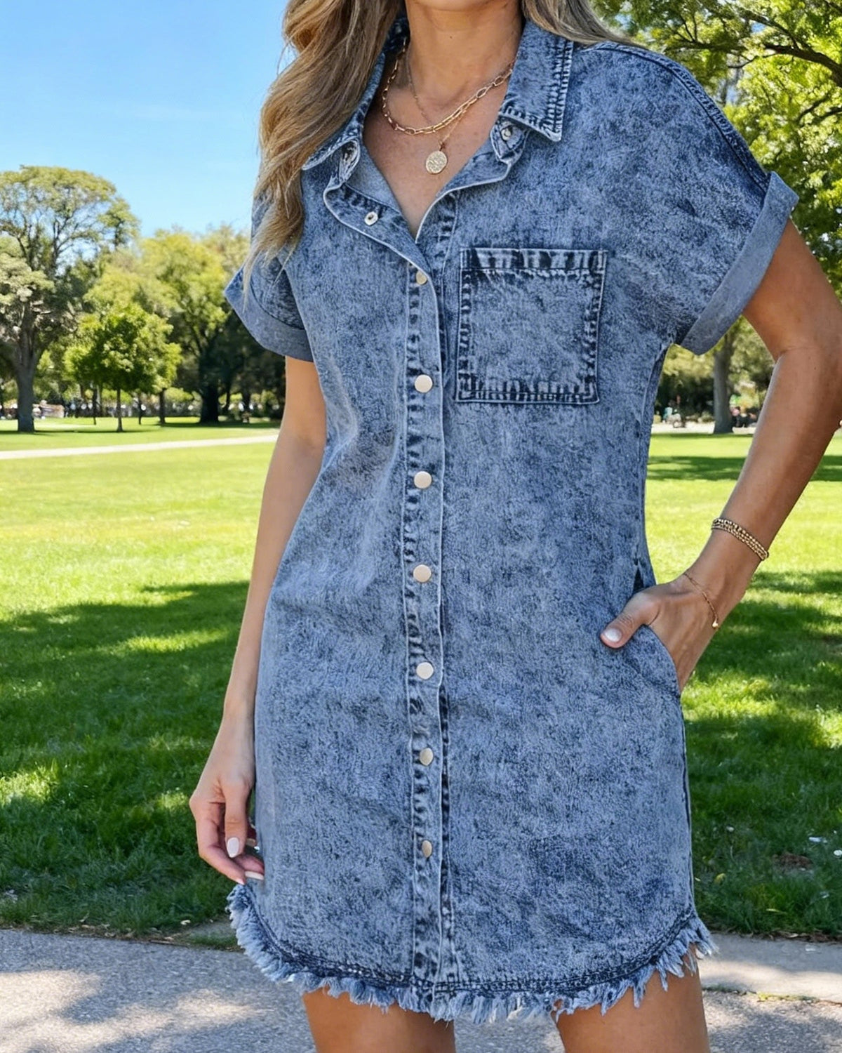 Annabelle | Denim Shirt Dress