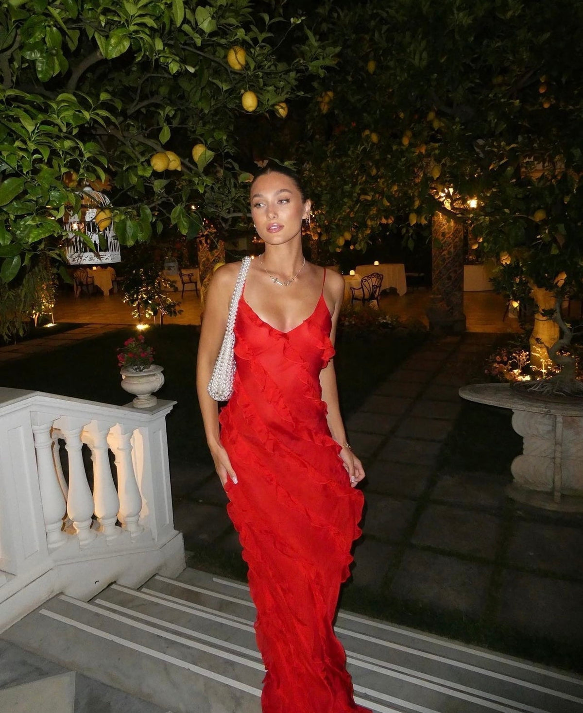 Aliza - Ruffled Maxi Dress