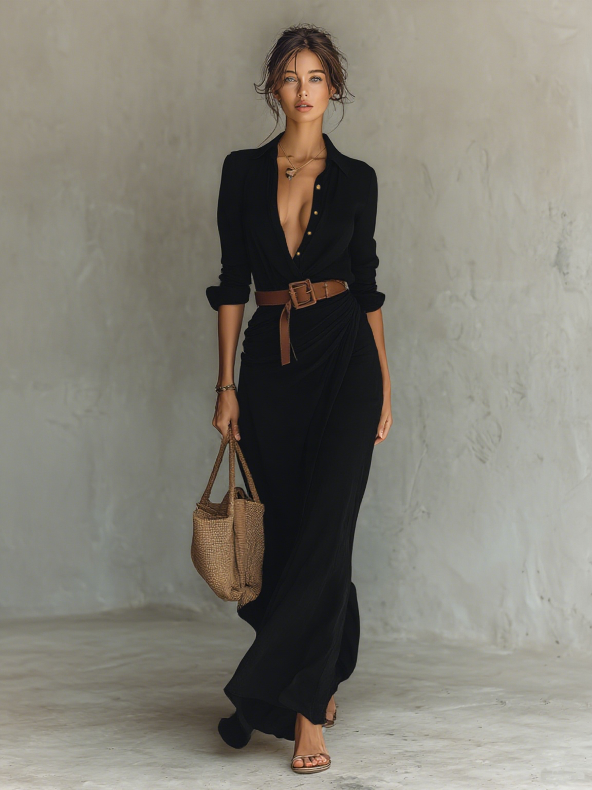 Aria - Long Sleeve Maxi Dress