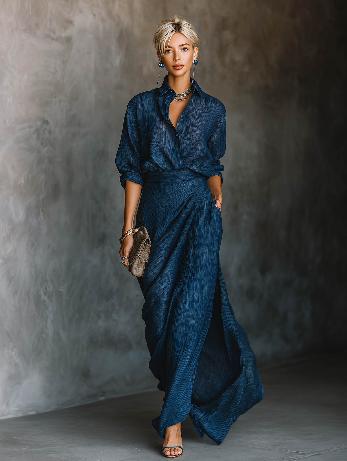 Clara - Cotton Linen Skirt Set