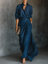 Clara - Cotton Linen Skirt Set