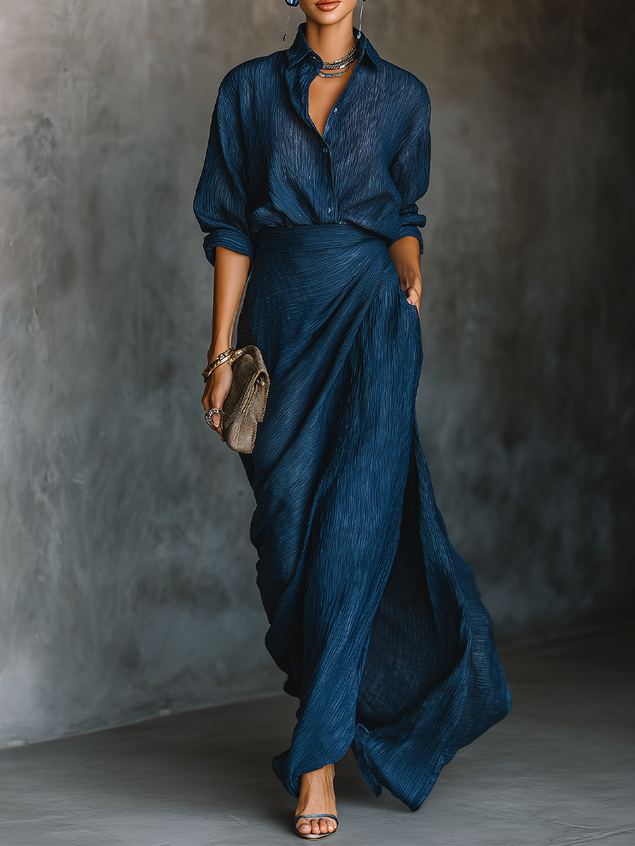 Clara - Cotton Linen Skirt Set