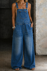 Beatrice | Elastic Waist Denim Jumpsuit
