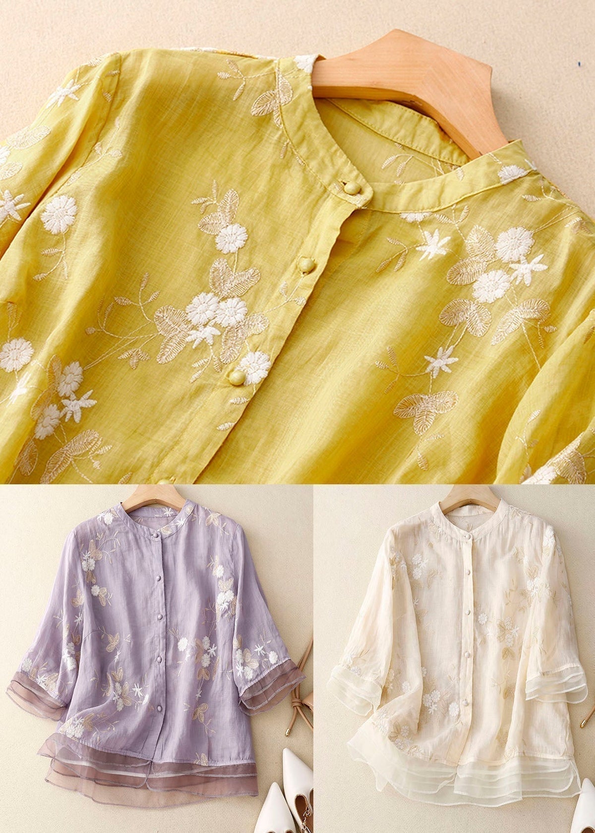 Althea Embroidered Cotton Blouse