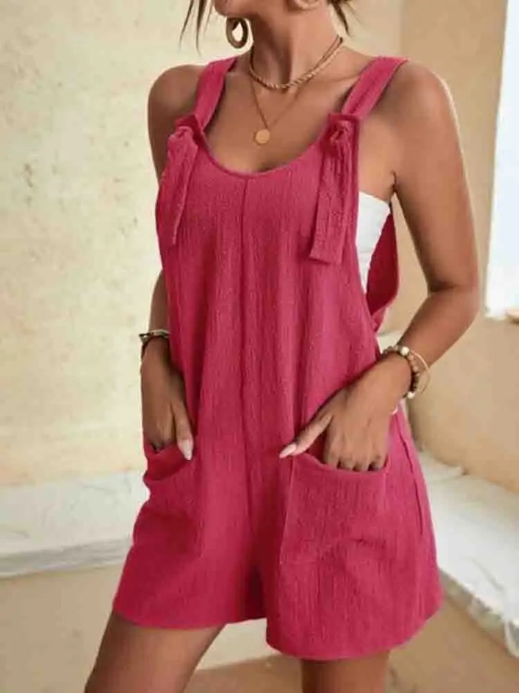 Carsen | Lightweight Linen Summer Romper