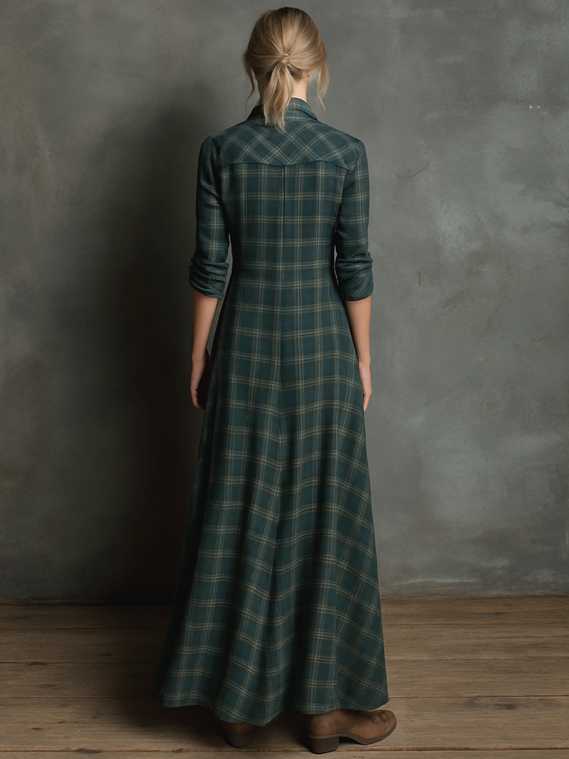 Avery - Striped Maxi Shirt Dress