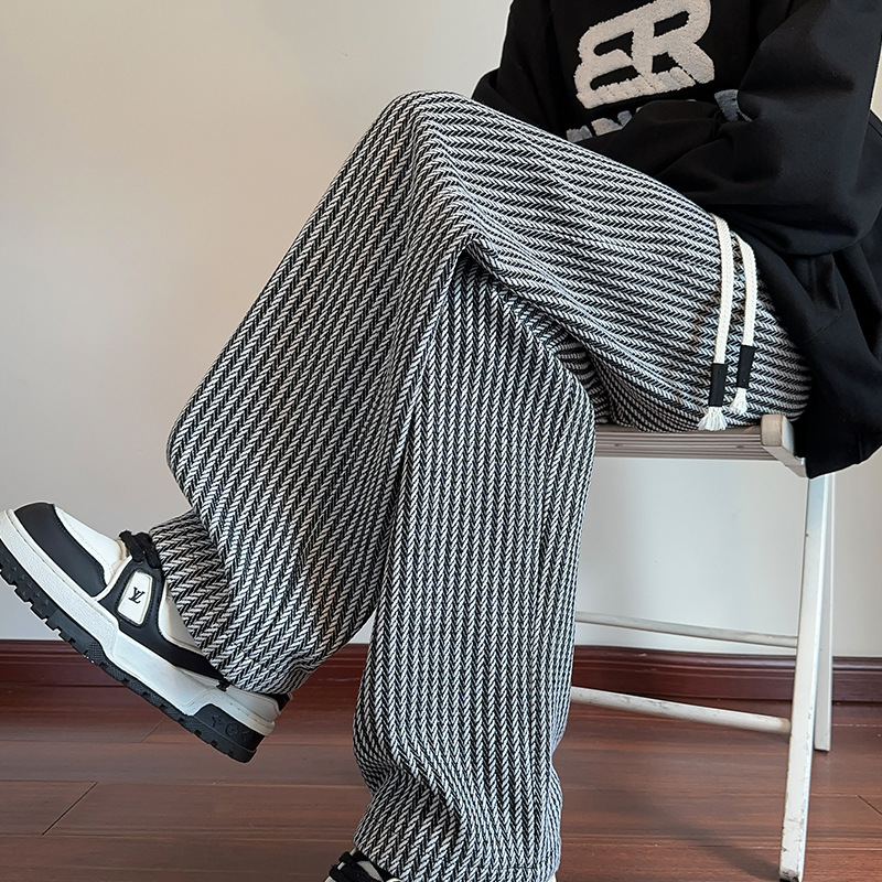 VEDA – HERRINGBONE SWEATPANTS