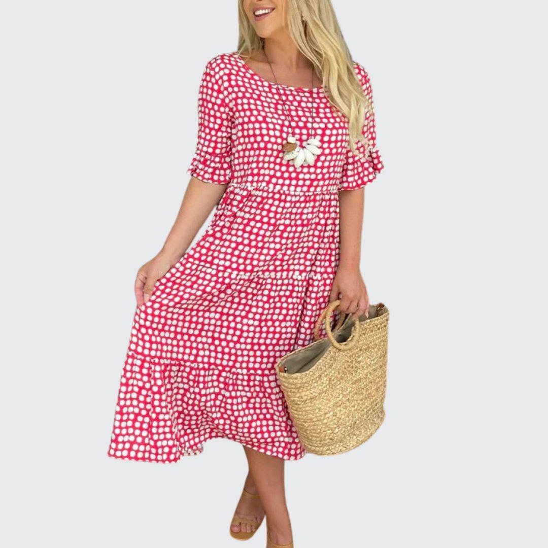 Caroline - Relaxed Tiered Midi Dress