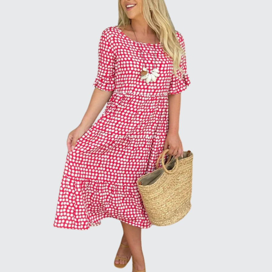 Caroline - Relaxed Tiered Midi Dress