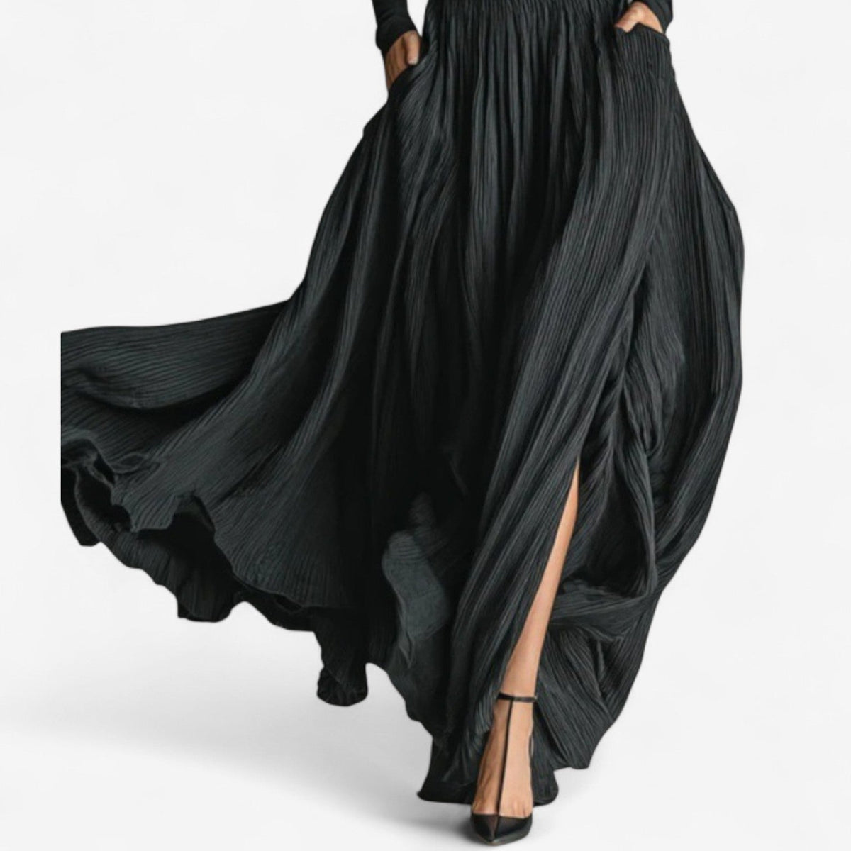 Aline - High Waist Maxi Skirt Plus Shirt
