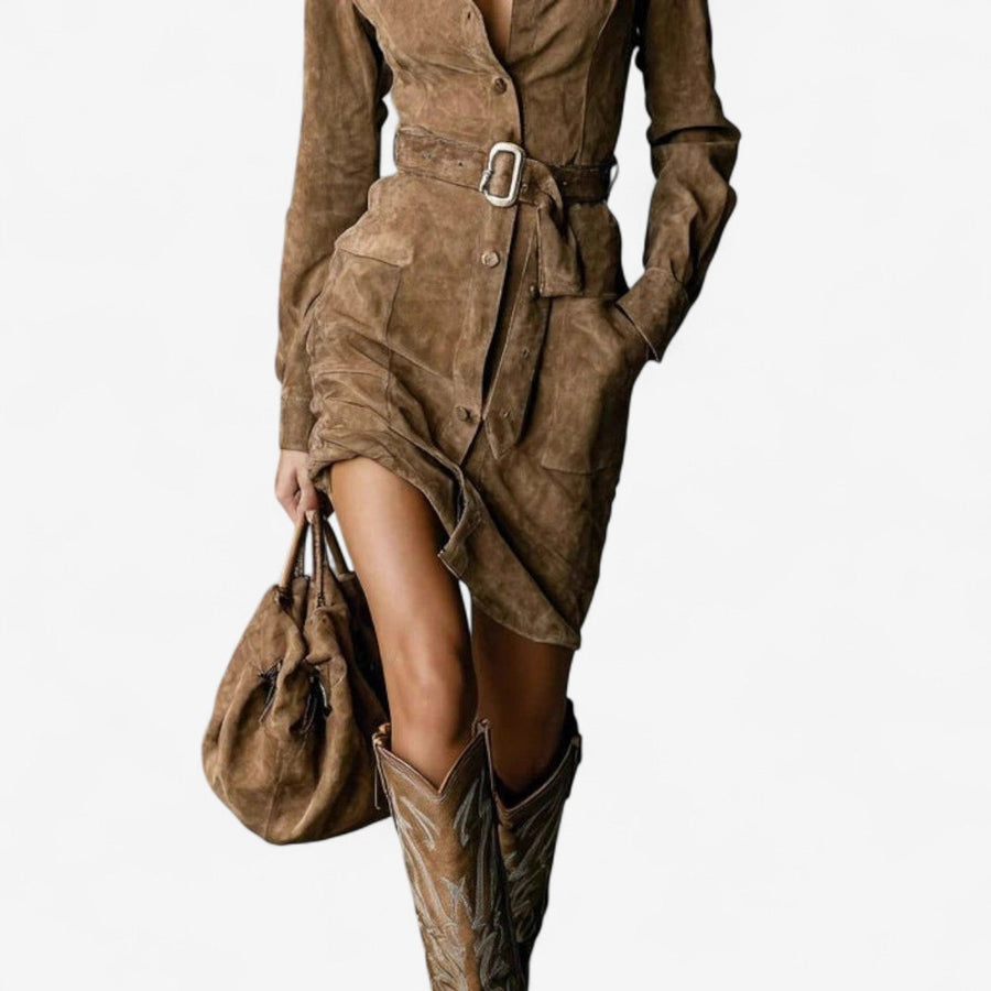 Betty - Camel Color Dress