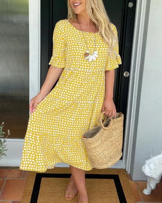 Caroline - Relaxed Tiered Midi Dress