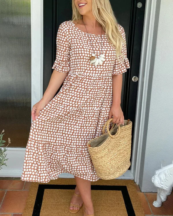 Caroline - Relaxed Tiered Midi Dress