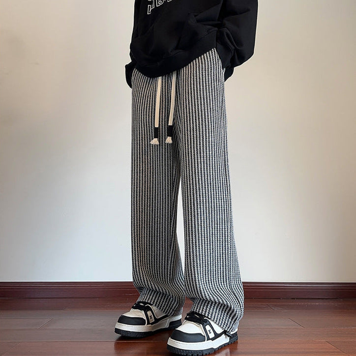 VEDA – HERRINGBONE SWEATPANTS