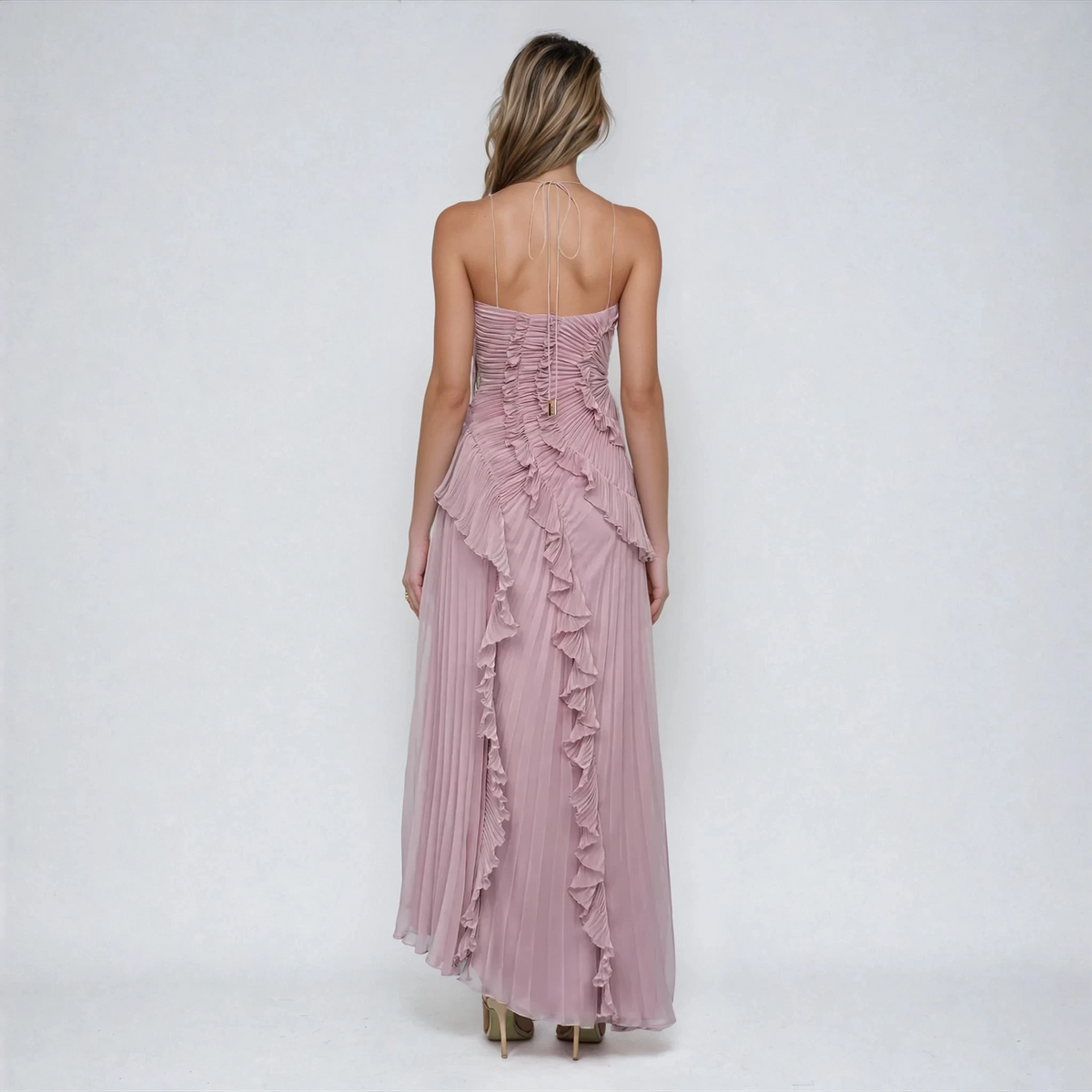Dree - Custom Sleeveless Halter Dress