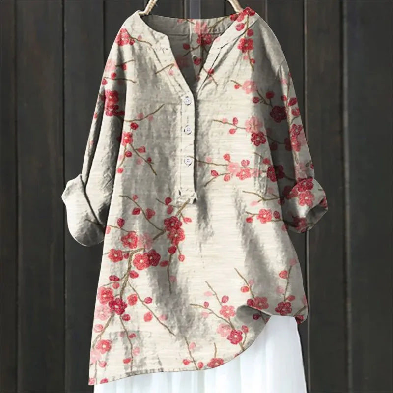 Anny | Floral Button-Down Blouse