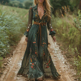 Auré - Boho Floral Maxi Dress