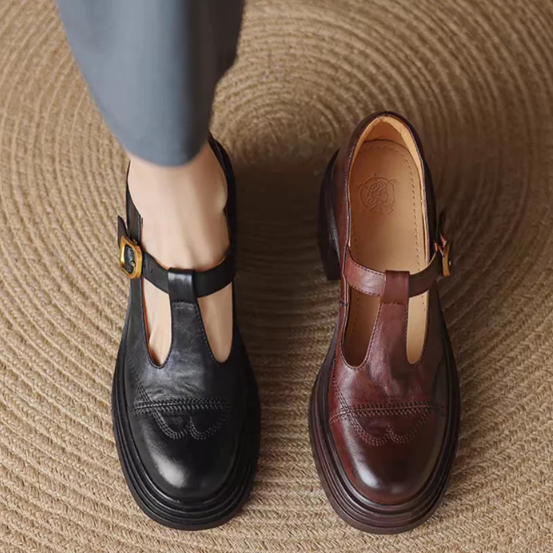 Brivora™| Leather Mary Janes