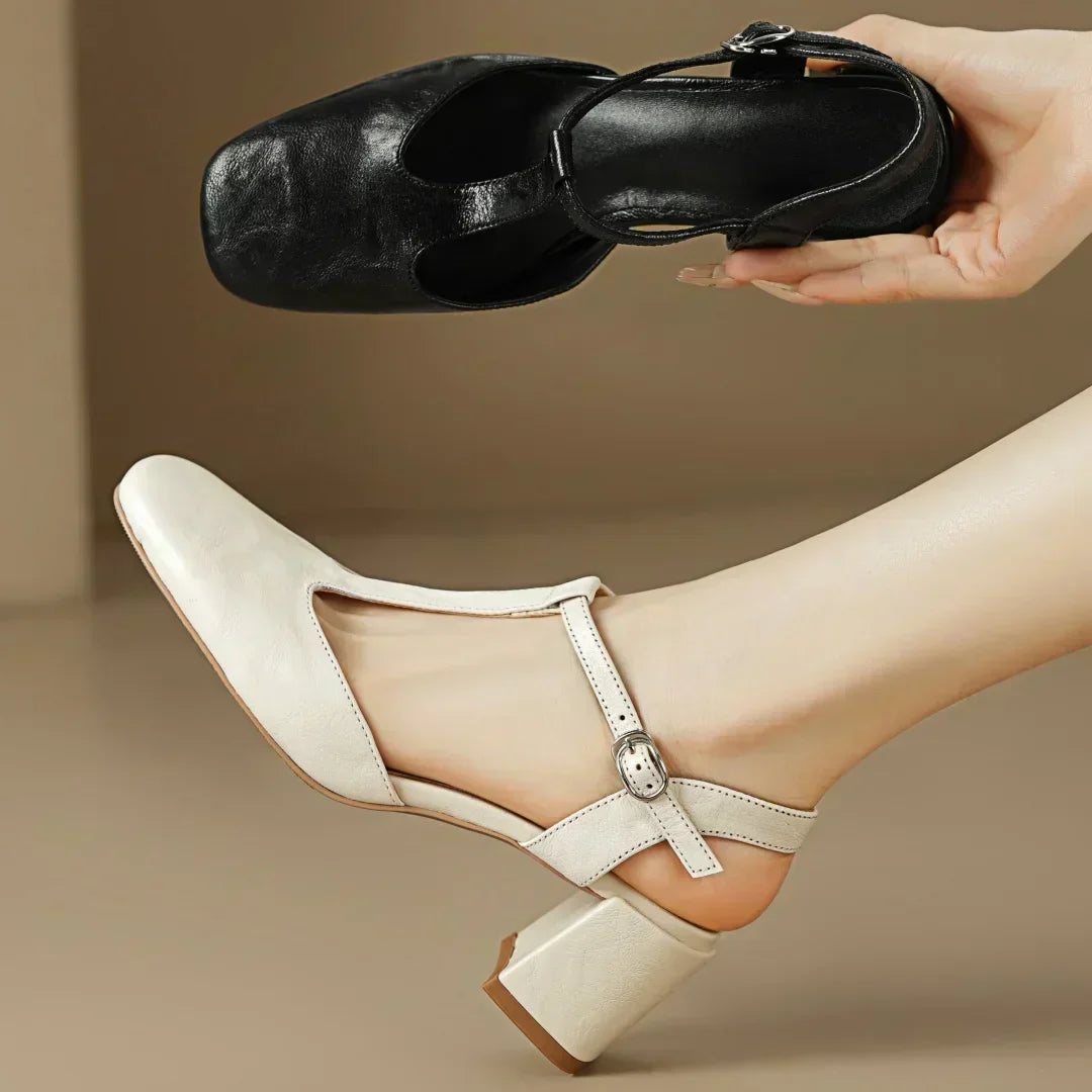Beatrica ™ | Leather Mary Janes