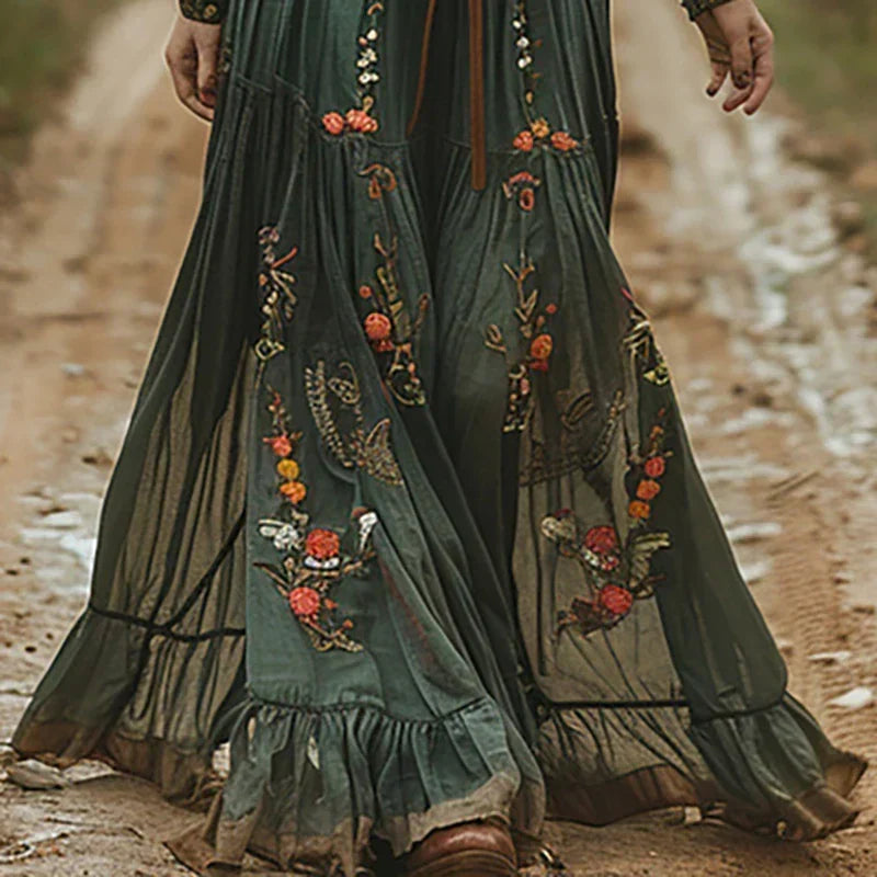 Auré - Boho Floral Maxi Dress