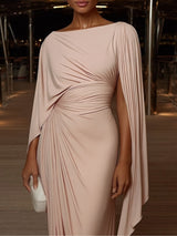 Cecilia - Pleated-Drape Maxi Dress