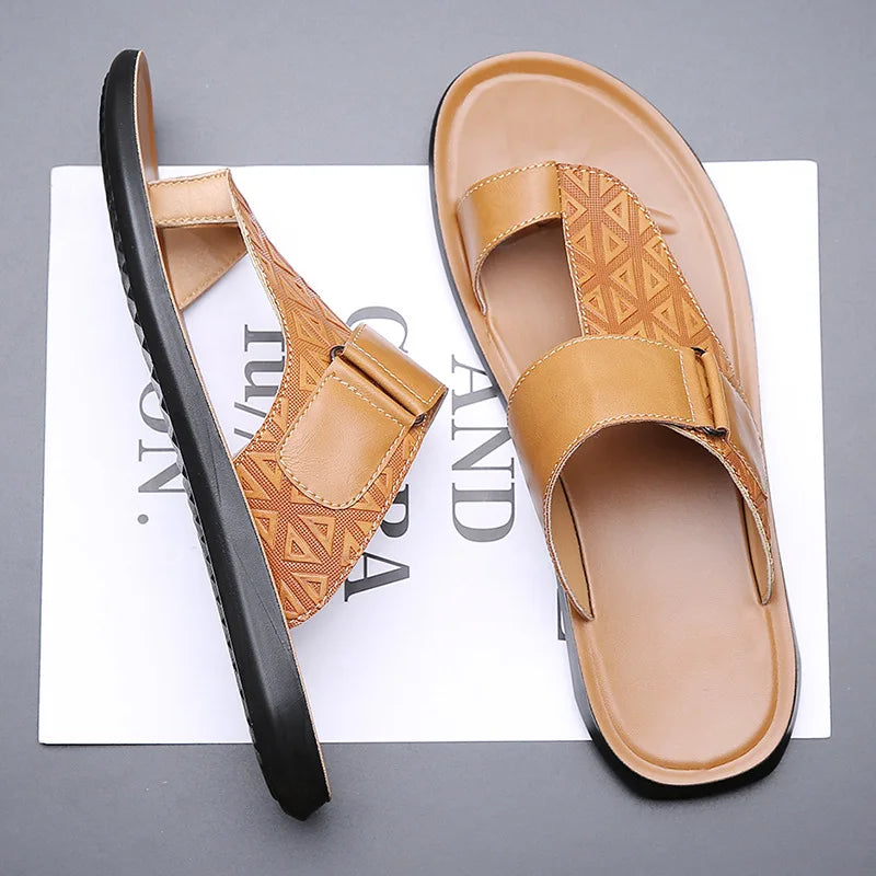 Callen Luxe™ | Bare Leather Sandals
