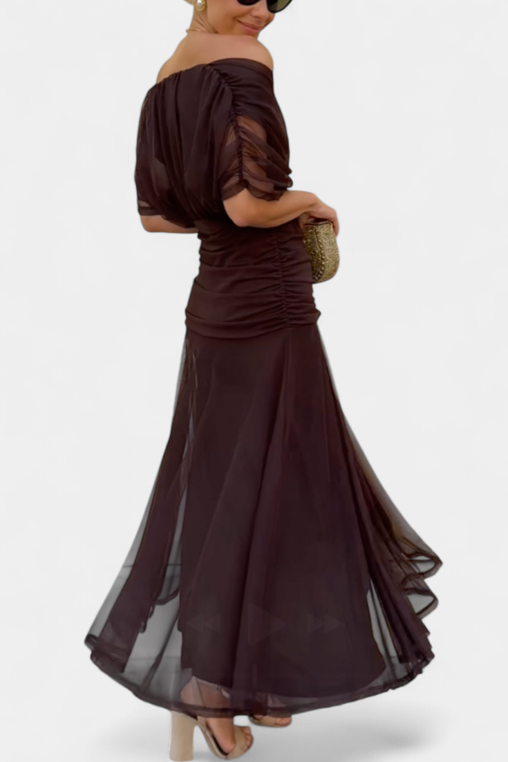 Daisy – Long Floral Dress with V-Neck