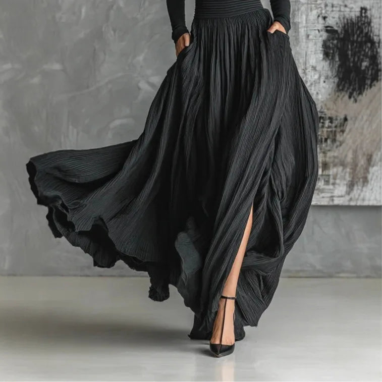 Aline - High Waist Maxi Skirt Plus Shirt